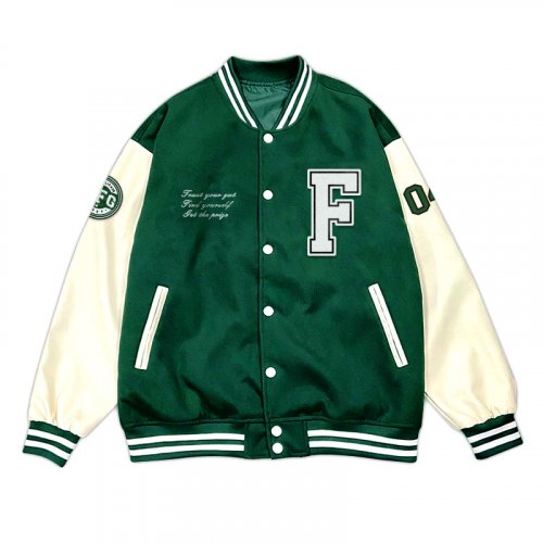 【1/30陸續出貨】TFG美式經典棒球外套_北一綠 【1/30陸續出貨】TFG美式經典棒球外套_北一綠