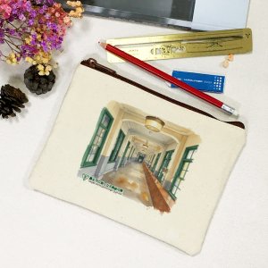 【1/7陸續出貨】北一女回憶廊道帆布收納袋_米白