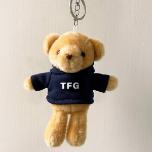 【1/7陸續出貨】TFG帽T小熊掛飾鑰匙圈_深藍