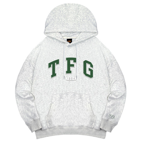 【預購至10/18，11/23陸續出貨】TFG立體毛巾繡落肩帽T_麻花白