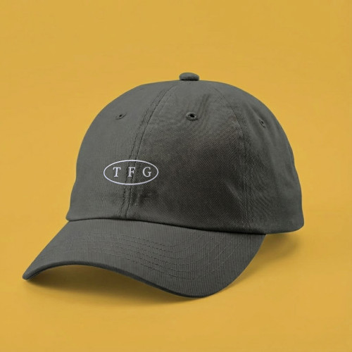 TFG電繡簡約風老帽_復古黑 TFG電繡簡約風老帽_復古黑